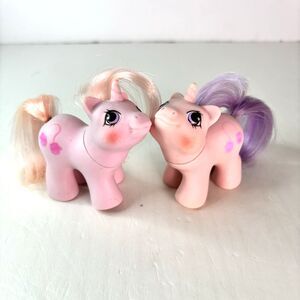 My Little Pony MLP G1 Newborn Twins Sniffles and Snookums 1987 Hong Kong